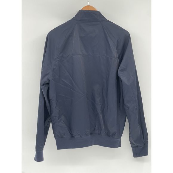 J. Crew Jacket Men Medium Blue Nylon Bomber Style Lightweight Full Zip‎ - Picture 3 of 12